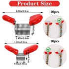 20 Pcs Bead Clamps For Jewelry Making Spring Clamps With Red Handles Set