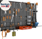 Metal Pegboard Wall Organizer System For Garage  109pcs Kit With Pegboard Bins  