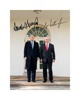 Donald Trump   Benjamin Netanyahu 8x10 Signed Photo Us President Israel Jewish