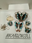 Native American Jewelry Set Zuni Tribe Necklace pin Bracelet Sz 8 Ring Earrings
