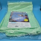Vtg Canopy Bed Top Cover Full Size arched Fantasy Eyelet mint Green ruffled nos