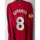 Liverpool 2012-13 Gerrard Jersey Xxl Ls Uel Fully Patched Adidas Shirt Rare