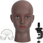 Bald Mannequin Head For Wigs Making  Styling  Makeup Training  Professional C   