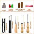 54 Pcs Leather Sewing Kit Heavy Duty Sewing Upholstery Repair Kit For Car Boots