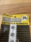 3    Vintage 1950    Reflecting Plastic Numbers   1  no Zeros  Jewel-lite Remington