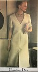 Vtg Vogue Paris Original 2607 Christian Dior Dress Cocktail   Eve Length   Label