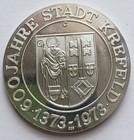 1973 Germany Krefeld 600th Anniversary Sterling Silver Commemorative Medal