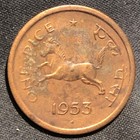 1953 India 1 Pice Bronze Coin - Xf  extra Fine  Condition