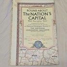 National Geographic Society 1956 Map Lot  Bible Lands  Nile  Capital