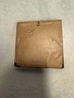 Vtg Small Square Silhouette Picture On Milkweed And Wild Flowers Background
