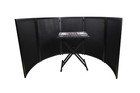 Prox Dj Facade 5 Panel Curved W Black   White Scrim Kit Black Frame W  Carry Bag