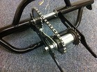 Black Tricycle Conversion Kit  5 8  Axle Hollow Hub 1 Speed For 20  To 26  Bike