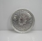 Vintage West Bend Aluminum Hammered Oak Leaf   Acorn Coaster Set 6