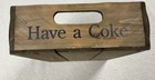 Vintage Drink Coca Cola Soda Bottle Crate Wood Metal Trim 18x12x5