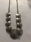 Antique Coin Necklace Silver 1 Quart And 8 Dime
