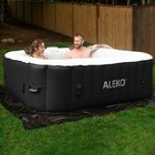 Aleko Inflatable Improved Version 6 Prs Hot Tub 250 Gallon Up To 130 Bubble Jets