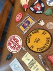 Vintage 95 Item Junk Drawer Lot Patches Pins Jewelry Glasses Bottles Trinkets