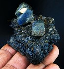 Certified 452 90 Ct Natural Sapphire Matrix Crystals Rough Collectors Specimen