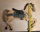 Vintage Willits Handcrafted Wooden Painted Carousel Horse Wall Decor Taiwan 