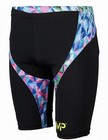 Michael Phelps Training Suit Swim Chrystal Jammer Black Aqua Infinity Men   s 36