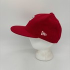 New Era 59fifty Potomac Nationals Milb Usa Wool Fitted Hat Cap Red Size 7 3 8