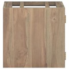  Wall-mounted Bathroom Cabinet Natural Teak Solid Teak Wood