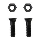 10 Plow Bolts   Nuts Fits Bobcat Skid Steer Loader Mini Ex Bucket Bolt On Shank