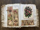 Antique Victorian Scrapbook Trade Cards Die Cuts Postcards Ephemera Album