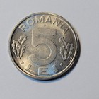 1992 Romania 5 Lei Coin Free Shipping  037