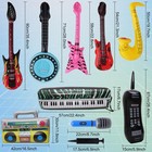 15pcs Inflatable Rock Star Toy Set Inflatable Instruments Party Props Rock St   