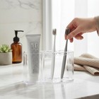Handy Housewares Bathroom Countertop Organizer Toothbrush Holder