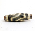 Tibetan Two-eye Ruyi Pattern Dzi Agate Bead Handmade Protective Amulet Fire Puja