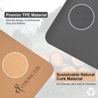 Strongtek Cork Yoga Mat 7mm Thick 72x24 Non-slip Lightweight