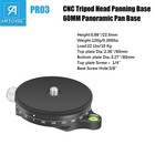 Tripod Leveling Base Tripod Head Adjusting Plate Camera Panoramic Panning Base