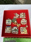 Disney Pin 2010  Mickey s Very Merry Christmas Party Le 8 Pin Set  Rare Pluto