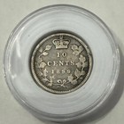 1899 Canada 10 Cents Queen Victoria Silver Coin 92 5  Sterling Silver