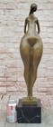 Fernando Botero Tribute Bronze By Milo     Hand Made Nude Woman Sculpture Decor
