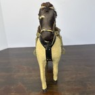 Vtg Horse Real Hair Glass Eyes Saddle 10   handmade Realistic Figure Read More