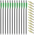 12pk 20in  Carbon Crossbow Bolts 3x Lighted Nocks For Archery Crossbow Hunting