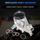 New Water Pump W  Thermostat For Chevrolet Gmc Vortec 4 8l 5 3l 6 0l 6 2l Aw6009