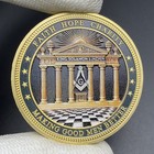 Freemasonry Challenge Coin Brotherhood Of Man Masonic Coin The Eye Of God Medal