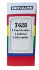 Britains Deetail C s a  Boxed Set - 5 Foot And Mounted -   7428 Dealer Stock