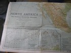Antique North America Map National Geographic May 1924