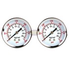 2 Air Compressor Pressure Hydraulic Gauges 2  Face Back Mount 1 4  Npt 0-300 Psi