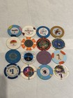 Vintage Lot Of 16 Las Vegas Casino Chips