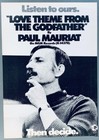 Paul Mauriat Vintage 1972 Poster Advert Love Theme From The Godfather