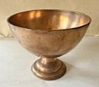 Antique Spun Brass Compote Pedestal Bowl