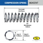 Century Spring Corp 10 X 28 6 X 1mm Compression Spring - 4 Pack