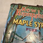 Vintage Rare Pure New Hampshire Maple Syrup Graphic 1 One Gallon Tin Metal Can