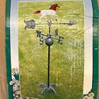 Nos Cast Iron Horse Weathervane On Stand   Unopened Box